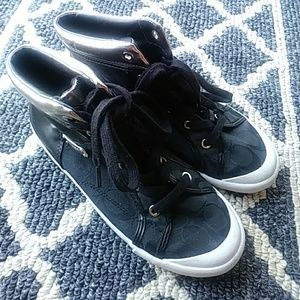 Coach hi cut shoes size 7B